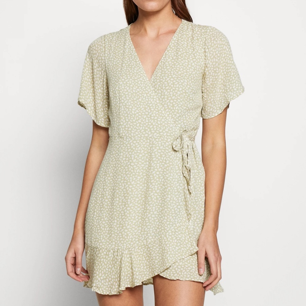 Abercrombie and Fitch Green Wrap Dress